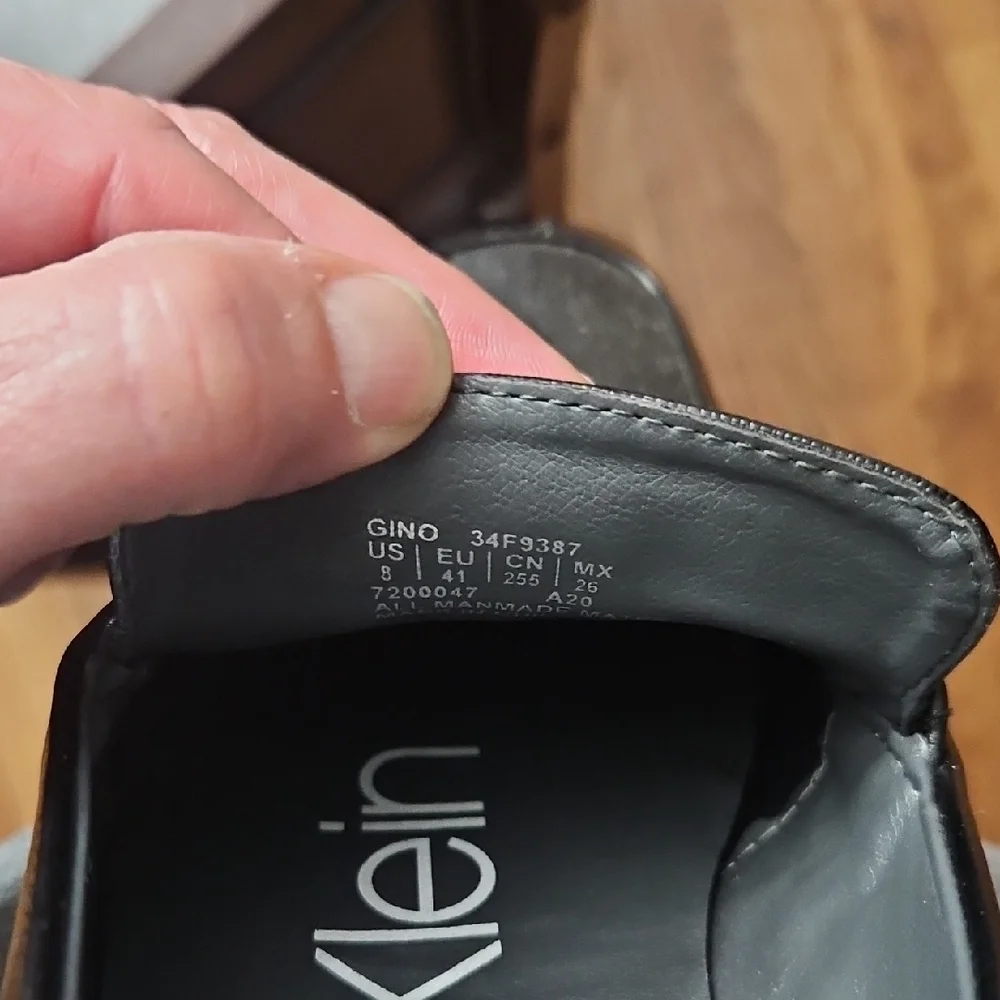 Men's Calvin Klein Leather Loafers Size 8 - Picture 11 of 13